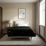 Duvet complet pe tot parcursul anului Patos Negru 135 x 220 cm GartenMobel Dekor