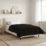 Duvet complet pe tot parcursul anului Patos Negru 155 x 220 cm GartenMobel Dekor
