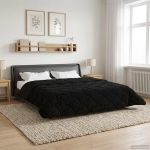 Duvet complet pe tot parcursul anului Patos Negru 200 x 240 cm GartenMobel Dekor