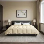 Duvet de iarnă Patos Crem 220 x 260 cm Microfibră GartenMobel Dekor