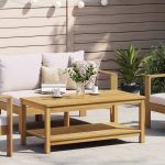 Masă laterală Ulei Natural 110 x 55 x 45 cm GartenMobel Dekor