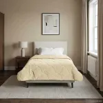 Pilotă de vară Crem 155 x 200 cm Microfibră și fleece Teddy GartenMobel Dekor