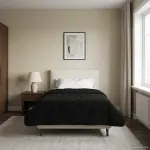 Pilotă de vară Negru 140 x 200 cm Microfibră și fleece Teddy GartenMobel Dekor