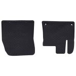 Covor pentru mașină 2 pcs Negru Cauciuc GartenMobel Dekor