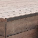 Margini cornier pentru terasă WPC, 5 buc, 170 cm, maro deschis GartenMobel Dekor