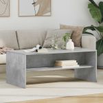 Masă de cafea Gri din beton 100 x 50 x 40 cm Lemn compozit GartenMobel Dekor