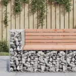 Bancă de grădină design gabion 92x71x65,5 cm lemn masiv Douglas GartenMobel Dekor