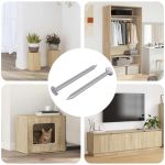 Șuruburi confirmat 2 pcs Argintiu Ø5 x 40 mm Metal GartenMobel Dekor