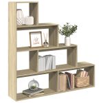 Bibliotecă/separator cameră stejar sonoma 143,5x29x143,5cm lemn GartenMobel Dekor
