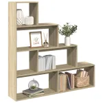 Bibliotecă/separator cameră stejar sonoma 143,5x29x143,5cm lemn GartenMobel Dekor