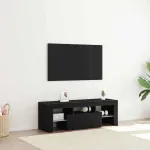 Cabinet TV Stejar Negru 120 x 35 x 40 cm Lemn compozit GartenMobel Dekor