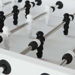 Jucători de masă de fotbal 24 pcs Negru și Alb HIPS GartenMobel Dekor