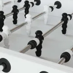 Jucători de masă de fotbal 24 pcs Negru și Alb HIPS GartenMobel Dekor