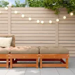 Suport pentru picioare de grădină Lemn masiv de pin Maro Ceară GartenMobel Dekor