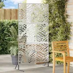 Ecran de intimitate Gri 100 x 50 x 180 cm Oțel GartenMobel Dekor