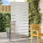 Ecran de intimitate Gri 100 x 50 x 180 cm Oțel GartenMobel Dekor