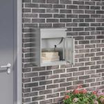 Cutie pentru colet Negru 47.5 x 38 x 59 cm Oțel Galvanizat GartenMobel Dekor