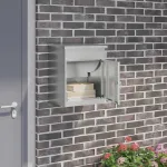 Cutie pentru colet Negru 47.5 x 38 x 59 cm Oțel Galvanizat GartenMobel Dekor