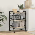 Troler de Bucătărie Stejar Sonoma 50 x 35 x 75,5 cm GartenMobel Dekor