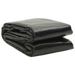 Prelată piscină, negru, 600 x 400 cm, PE, dreptunghiular GartenMobel Dekor