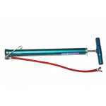 Pompă auto manuală din metal cu manometru și mâner ergonomic