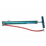 Pompă auto manuală din metal cu manometru și mâner ergonomic