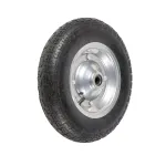 Roată pentru roabă Micul Fermier 3.50-7, cu jantă gri, pentru grădină