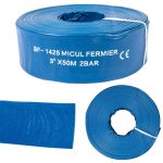 Furtun refulare plat PVC 3” 50 m, 2 bar, Micul Fermier GF-1425