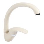 Baterie bucătărie monocomandă bej, pipă mobilă 210 mm Ecostone GF-2245