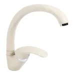 Baterie bucătărie monocomandă bej, pipă mobilă 210 mm Ecostone GF-2245