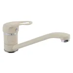 Baterie bucătărie Ecostone bej, monocomandă, pipă mobilă 226 mm