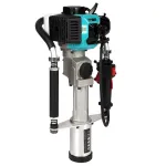 Mașină de bătut stâlpi Detoolz 44cc 2T, 2000 bpm, impact reglabil, 12 kg