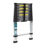 Scară telescopică din aluminiu 3,8 m cu 13 trepte, Detoolz, compactă