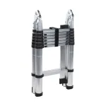 Scară telescopică dublă din aluminiu 4,4 m, 14 trepte, 150 kg – Detoolz