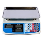 Cantar electronic Micul Fermier 40 kg cu afisaj dublu, platan inox, acumulator