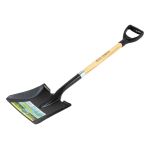 Lopată din oțel 282x238 mm cu coadă din lemn 1050 mm, Micul Fermier