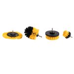 Set 4 perii de curatare pentru bormasina cu adaptor, Detoolz DZ-SE254