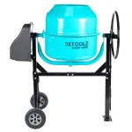 Betonieră electrică Detoolz 160L, 1000W, cu tambur robust și cadru pe roți