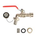 Canea 1/2 cu robinet cu bilă și adaptor pentru furtun, set 14 buc