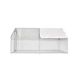 Tarc pentru păsări 3x4x2 m din oțel galvanizat, cu acoperiș impermeabil MF G01