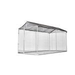 Padoc exterior pentru câini Micul Fermier 4x2x2,2 m, oțel galvanizat, cu acoperiș