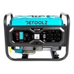 Generator pe benzina Detoolz 2.5 kW, 2 prize 230V, AVR, rezervor 15L, pornire manuala