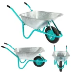 Set 10 roabe metalice galvanizate 85L pentru construcții și grădină Detoolz G01