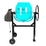 Betonieră Detoolz 140L, 850W, cu roți și coroana din fontă pentru mixare eficientă