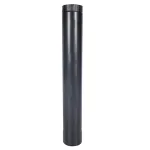 Burlan zincat pentru sobă pe lemne, diametru 130 mm, finisaj gri mat