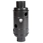 Burlan recuperator de caldura rotund 120 mm, gri mat, pentru soba si semineu