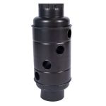 Burlan recuperator de căldură rotund 130 mm, gri mat, pentru sobă și șemineu