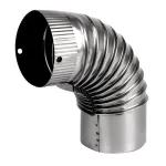 Cot 90° pentru sobă pe lemne, Ø120 mm, tablă zincată 0,4 mm – Micul Fermier