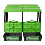 Cuibar pentru gaini Micul Fermier cu 2 compartimente si tava de colectare oua