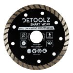 Disc diamantat turbo Detoolz 115 mm pentru taiere umeda/uscata, 22,2 mm